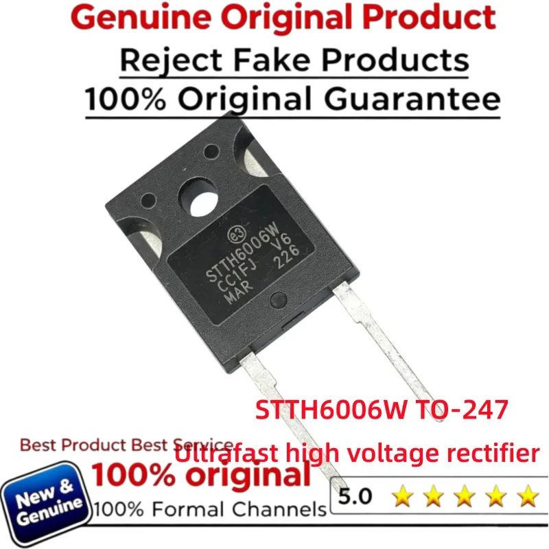 5-10-20PCS New Original STTH6006W  60A 600V Ultrafast High Voltage Rectifier TO-247