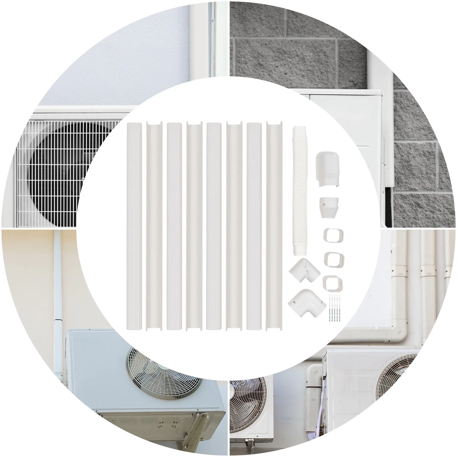 

Комплект для скрытой установки кондиционера (мини-сплит) из ПВХ, 3 дюйма шириной, 15 футов длиной, профессиональный, горячая продажа