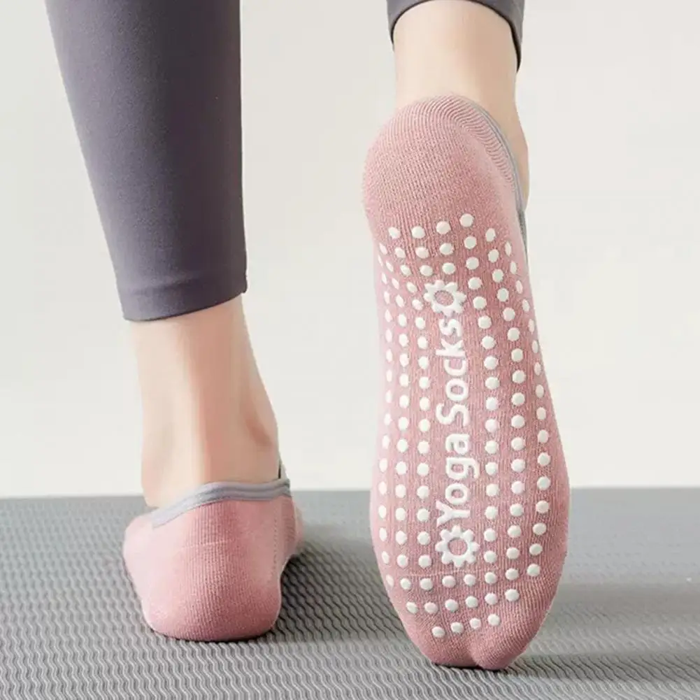 Rutschfeste Tanzsocken für Damen, hohe Elastizität, Yoga-Bootssocken mit rutschfester Silikongriffboden für Pilates-Tanzübungen, Schweiß