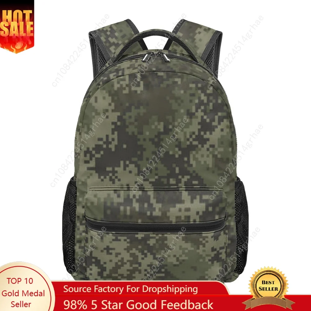 Camo Printing Series All-over Print Student Backpack Custom Suitable for Travel and Camping Lightweight, and Easy To Clean