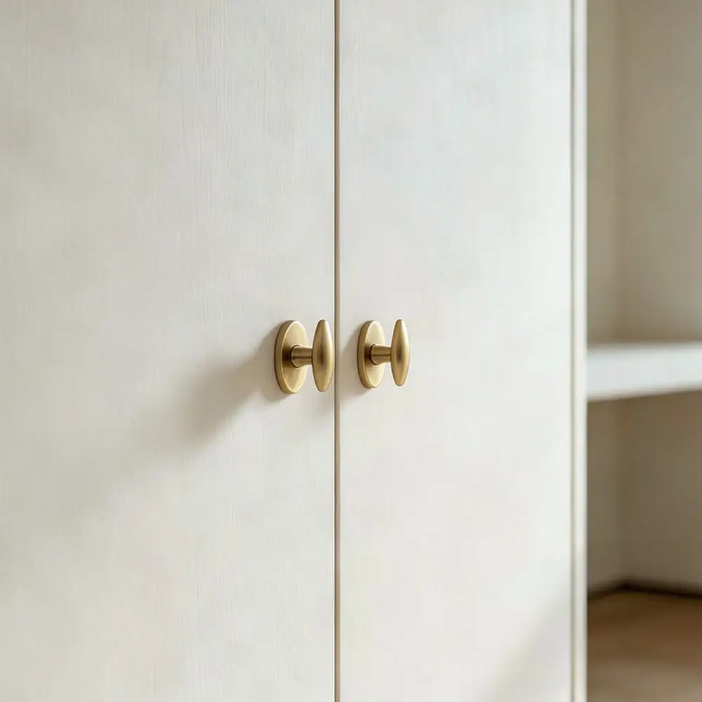 Minimalist Olive Cabinet Knob Zinc Alloy Furniture Handle Retro French Style Drawer Pulls Decorative Wardrobe Door Hardware