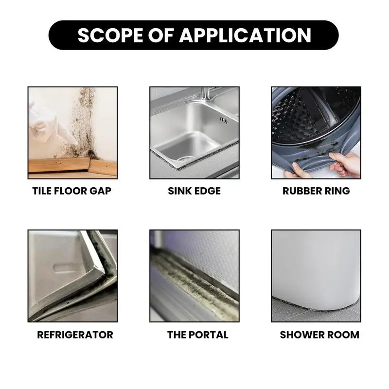 100ml Household Cleaner Multi-function Cleaning Tool Anti Mould Gel Anti-Odor Wall Black Mold Fungu Remover Home Cleaning Gadget