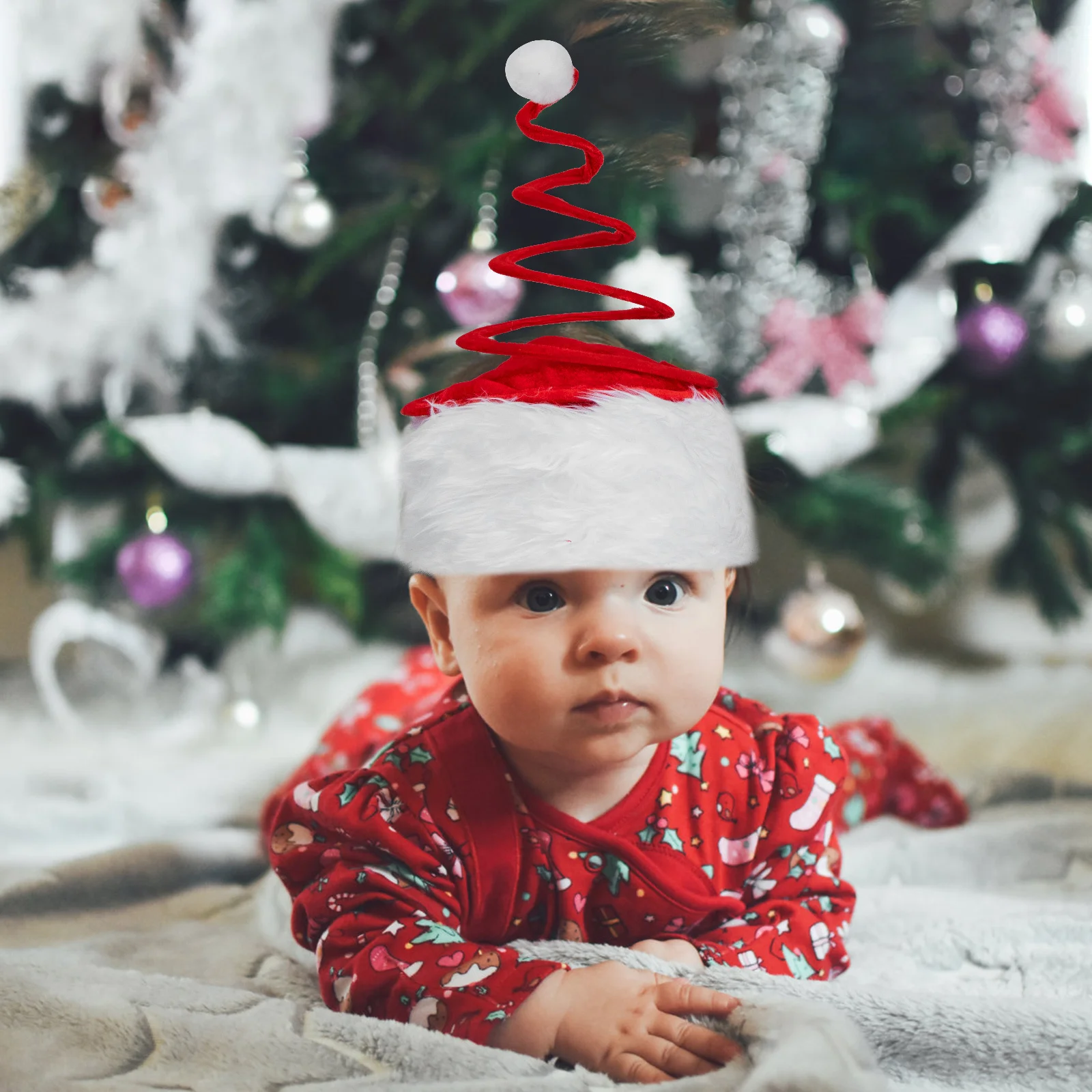 

Christmas Hat Elastic Decorative Xmas Party Hat Creative Festival Headdress Prop Funny Xmas Headwear Festival Headdress Decor