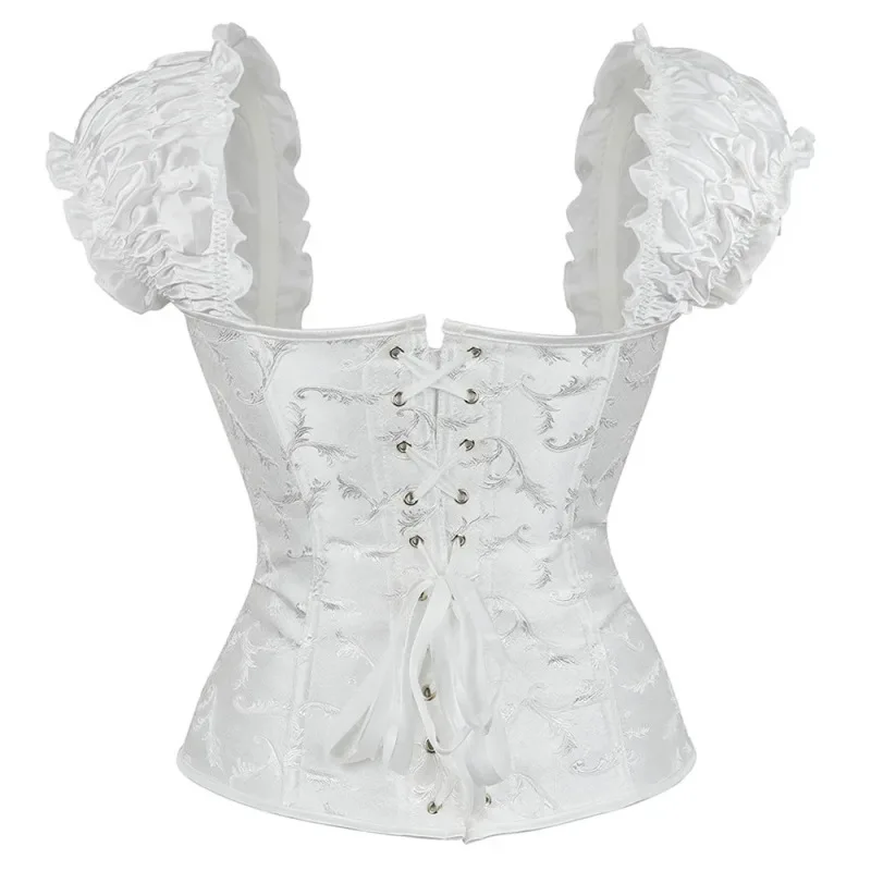 

New European and American sexy shapewear, bridal strapless dress, waist cinching, bubble sleeves, abdominal shaping suit