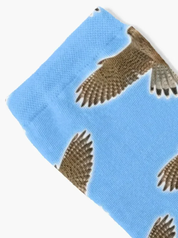 The Hawk Spread His Wings and Fluffed His Tail Socks hockey Toe sports Heating sock soccer anti-slip Socks For Girls Men's