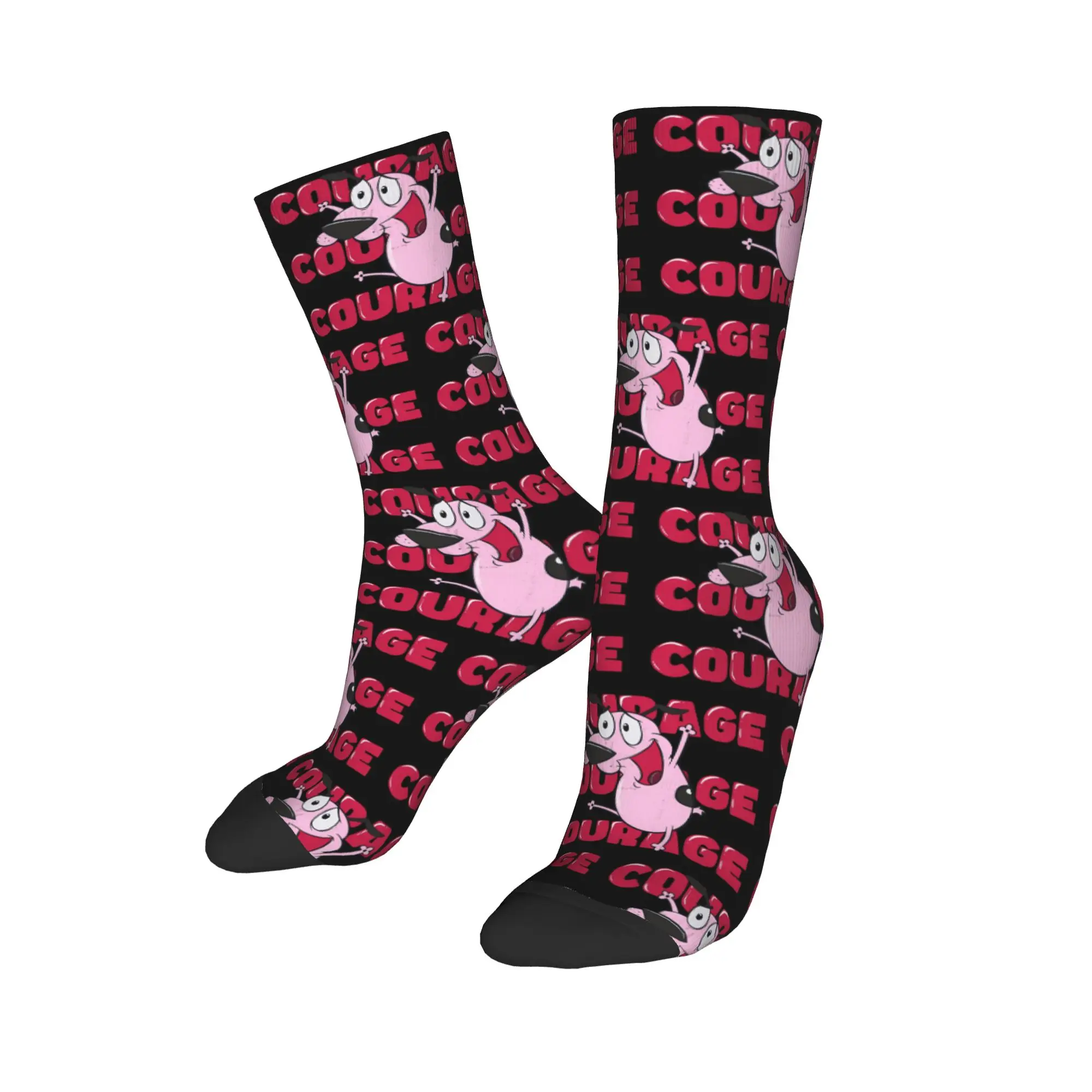 

Новые мужские носки Crazy C-Courages Cowardly Dog, милые носки из полиэстера, женские носки для скейтборда, весна-лето, осень-зима