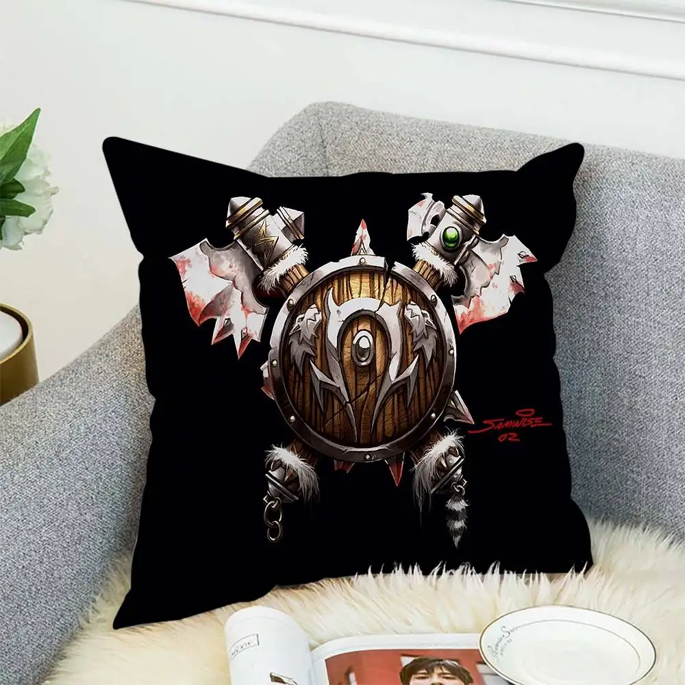 

World Of Warcraft Pillow Case Double-Sided Printing Cushion Cover 45x45 Decorative Cushions Sofa Home Decor Soft Pillowcase