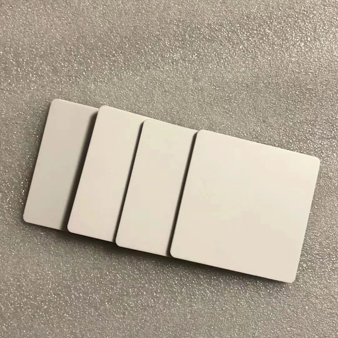 blank version white and black color square 80 x 80mm 213 chip Acrylic NFC Restaurant Menu Tablet Plate Sticker