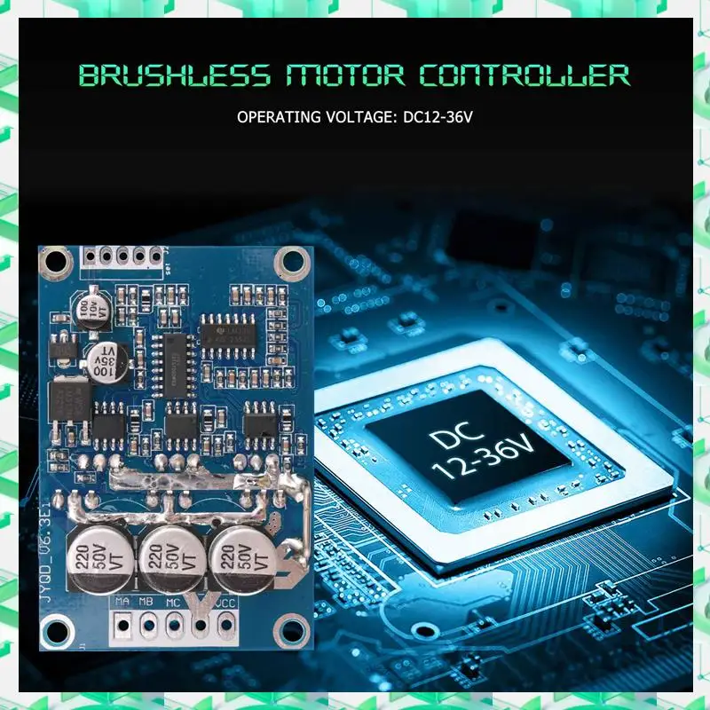 

3C Electron DC 12 В-36 В 500 Вт бесщеточный контроллер двигателя без ШИМ-управления Холла Сбалансированная плата драйвера автомобиля Прочное использование, 12 В-36 В постоянного тока