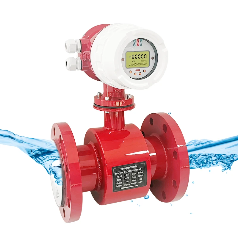 100 psi 1.5 Inch Flange Water Flow Meter Rs485 Modbus Electromagnetic Flowmeter
