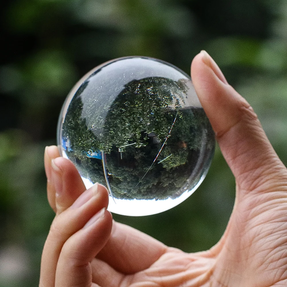 Clear K9 Crystal Half Sphere Healing Magic Lensball Photography Props Home Decoration Living Room Gifts Accessories