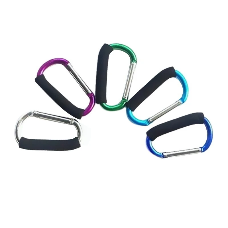 5 Piece 140X12mm Clip Big Large Carabiner Hand Hook Carry for Roller Skate Shoes Ski Snow Boots Random