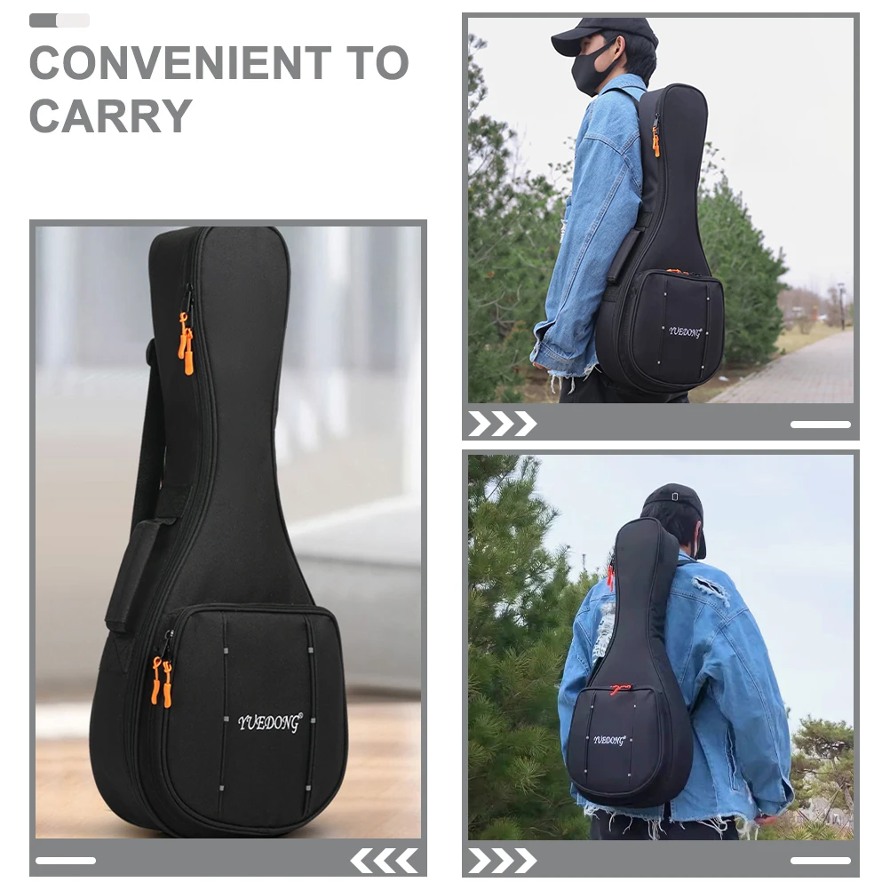 Thickened Mandolin Bag Storage Case Adjustable Strap Storage Backpack Oxford Cloth Waterproof Guitar Case Instrument Accessories