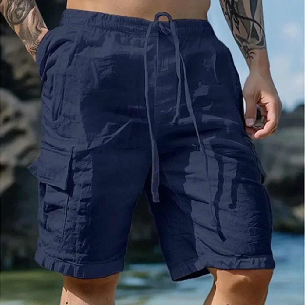 For Holiday For Beach Loose Fit Shorts Mens Cargo Shorts Beach Street Casual Style Medium Stretch Polyester Fabric