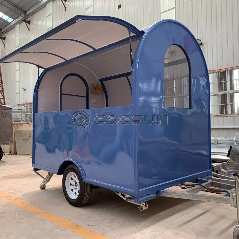 

Дизайнерская торговая тележка для фаст-фуда, передвижная тележка для закусок, сертификация EEC CE, Автоприцеп для напитков Airstream, полностью оборудованная тележка для еды