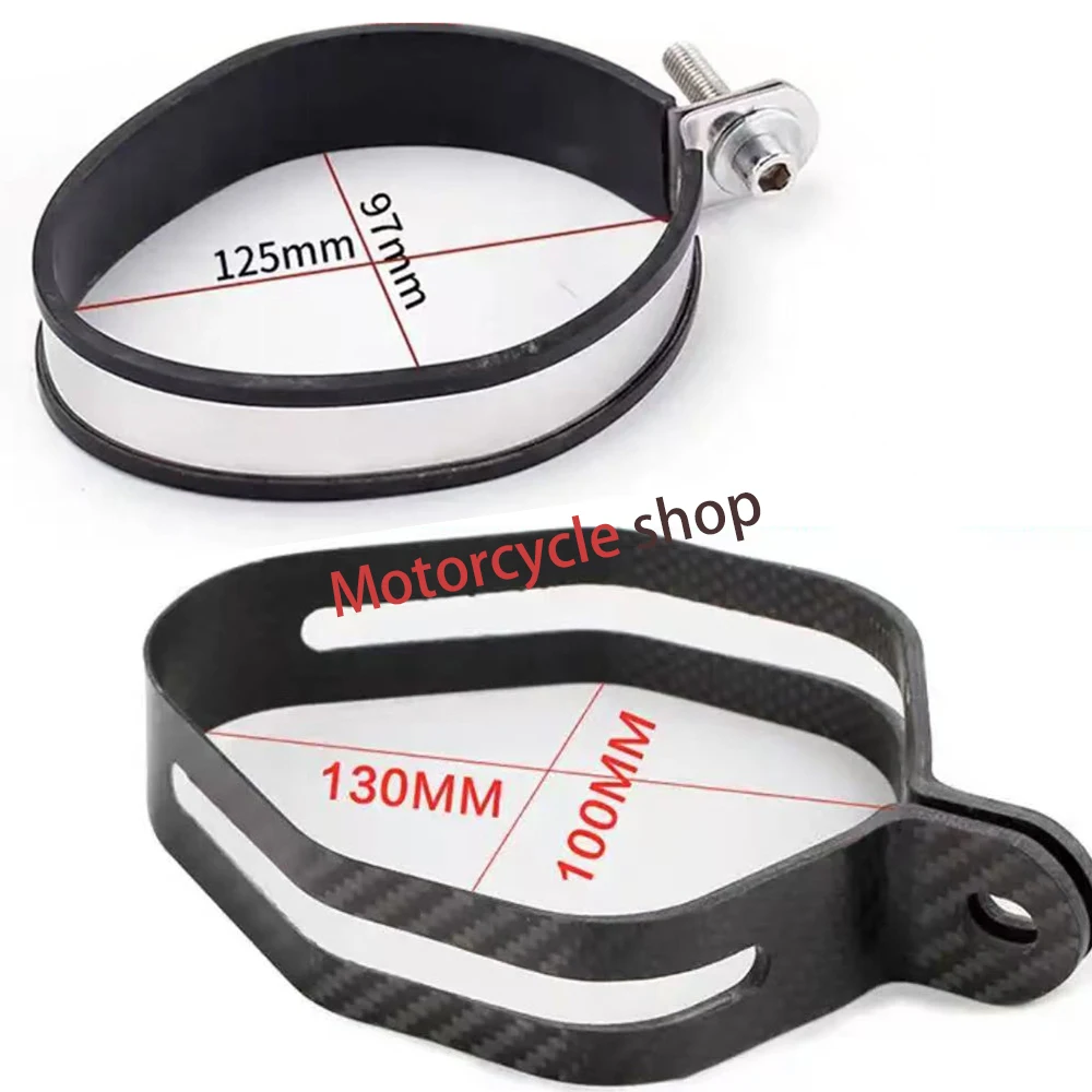 

Exhaust Pipe Universal Carbon Fiber Bracket Clamp Retaining Ring Support Bracket for Motorcycle Exhaust Muffler Sc Escape Moto