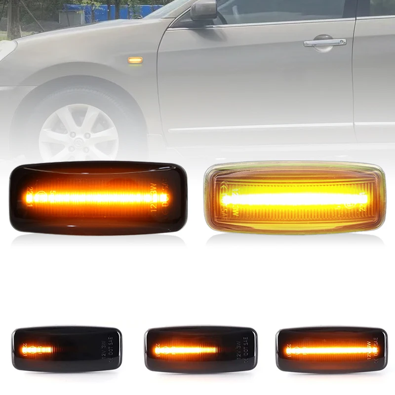 For Nissan Almera Atlas Cima Fuga President Sylphy Bluebird Sunny Teana Murano LED Side Marker Lamp Amber Fender Turn Signal