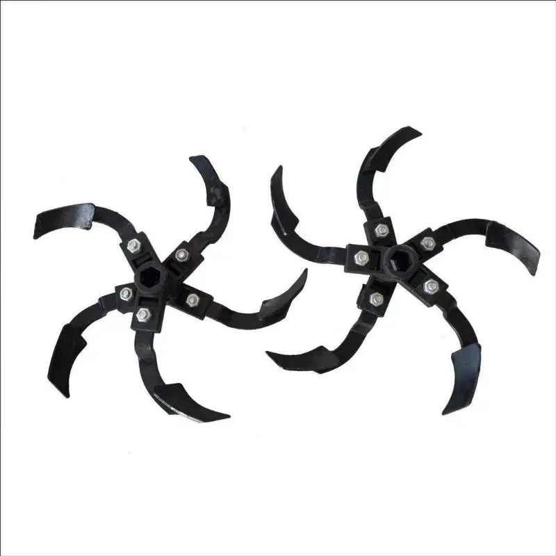 for Micro-tiller Trenching Knife Soil Cutter Rotary Tiller Blade Assembly Green Onion Soil Cutter Farm Garden Tool Parts