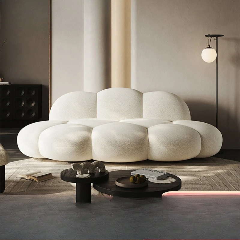 

Cloud sofa cream wind special-shaped sofa living room modern simple furniture