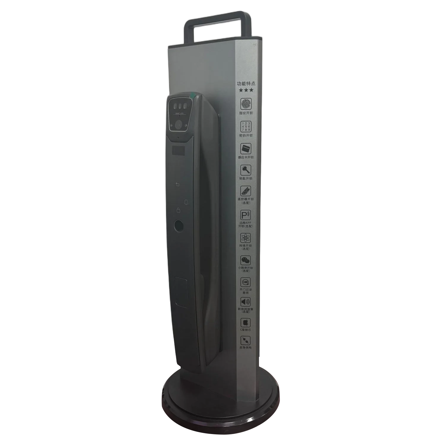 Wifi Smart Lock Stainless Steel and Aluminium Door with High Definition Camera Face Recognition for Glass Door