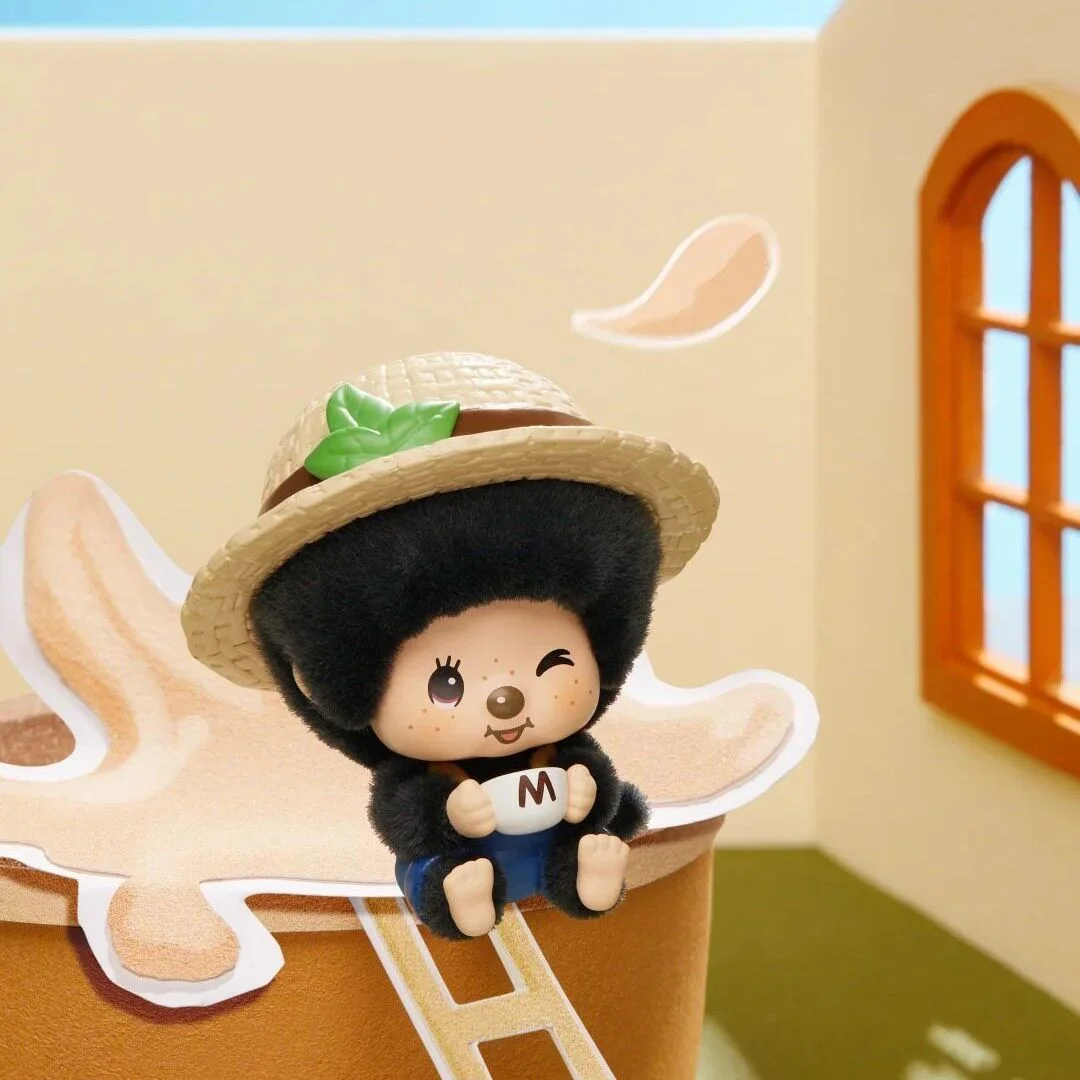 Original Monchhichi Mon Mon Farm Classic Coffee Series Blind Box