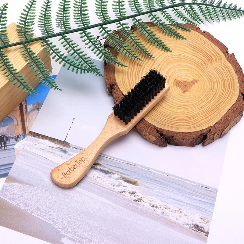 

Wood Handle Hairdressing Soft Hair Cleaning Brush Retro Neck Duster Broken Remove Comb Hair Styling Salon Tools