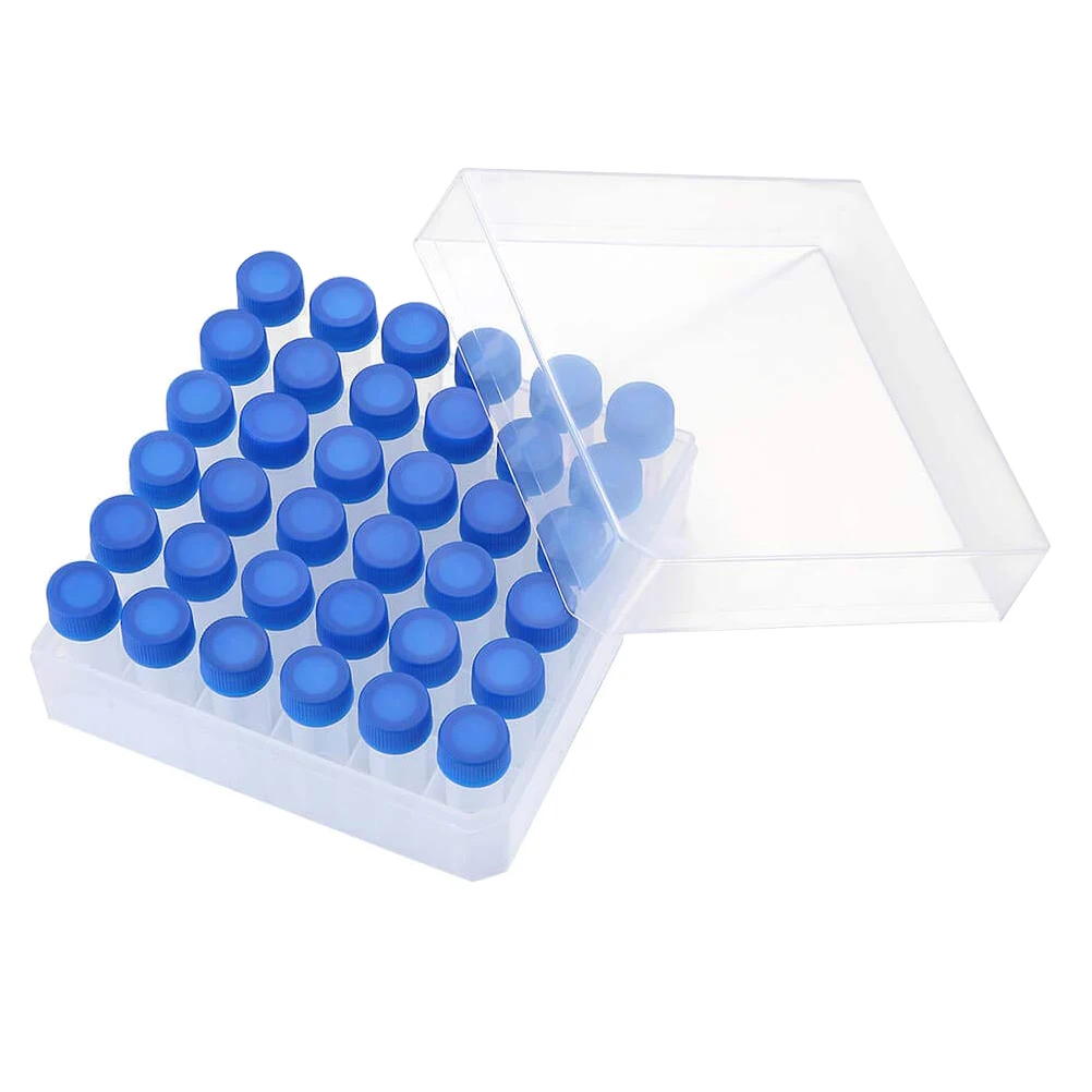 

5 Ml Small Freezing Sample Tube Test Tubes Bulk Glass Storage Pp Vials with Lids