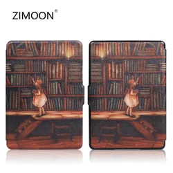 For Kindle 8th Painted Smart Case Premium Lightweight PU Leather Cover for Kindle 8th SY69JL 2016 Magnetic Protective Slimshell