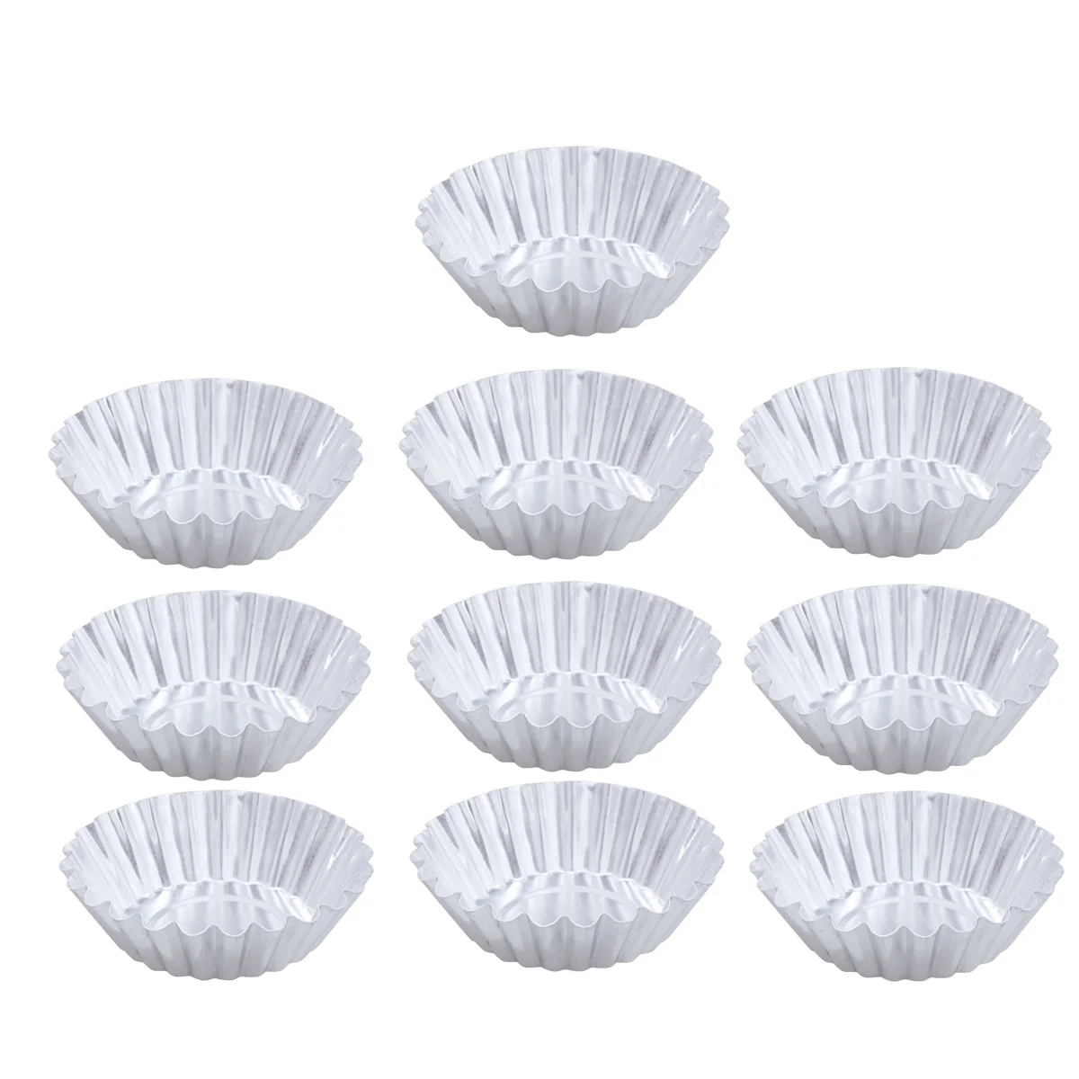 

Tarts Mold Aluminum Alloy Baking Cups 7x7x2 4cm Nonstick Coating Quick Heat Conductivity Easy Release Cleaning