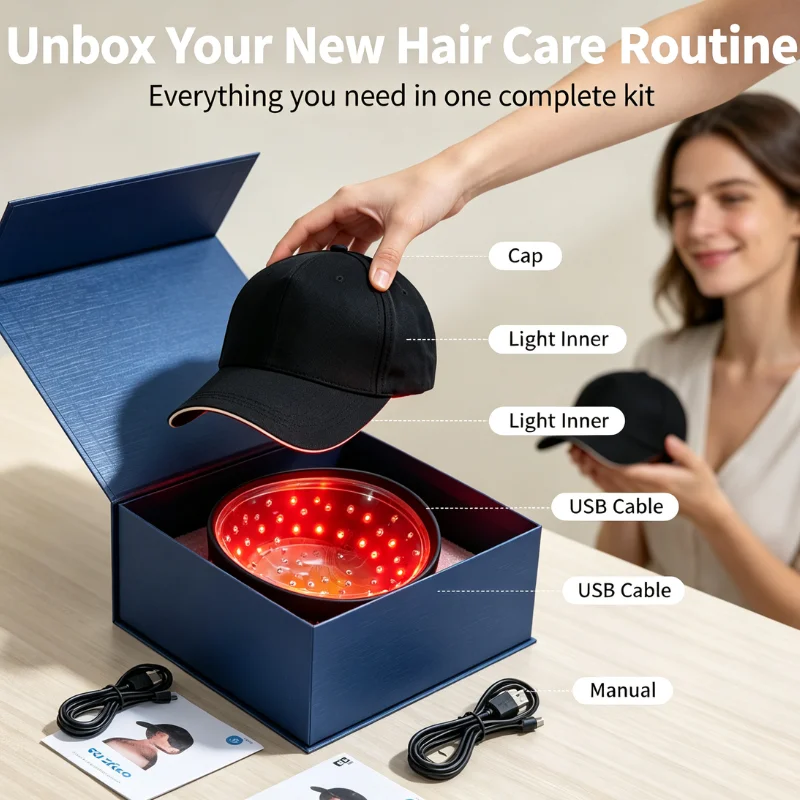 Professional 96 Diodes LLLT Laser Hair Growth Helmet Red Light Cap for Men Women Thinning Hair Regrowth Electric Comb Home