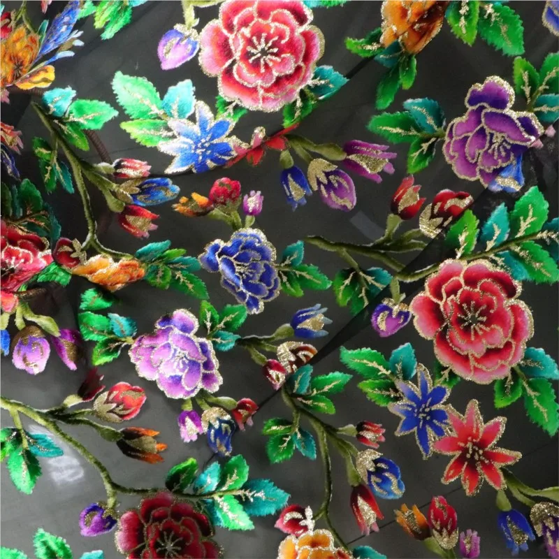 실크 자카드 벨벳 밝은 직조 조젯 원단 드레스 치파오