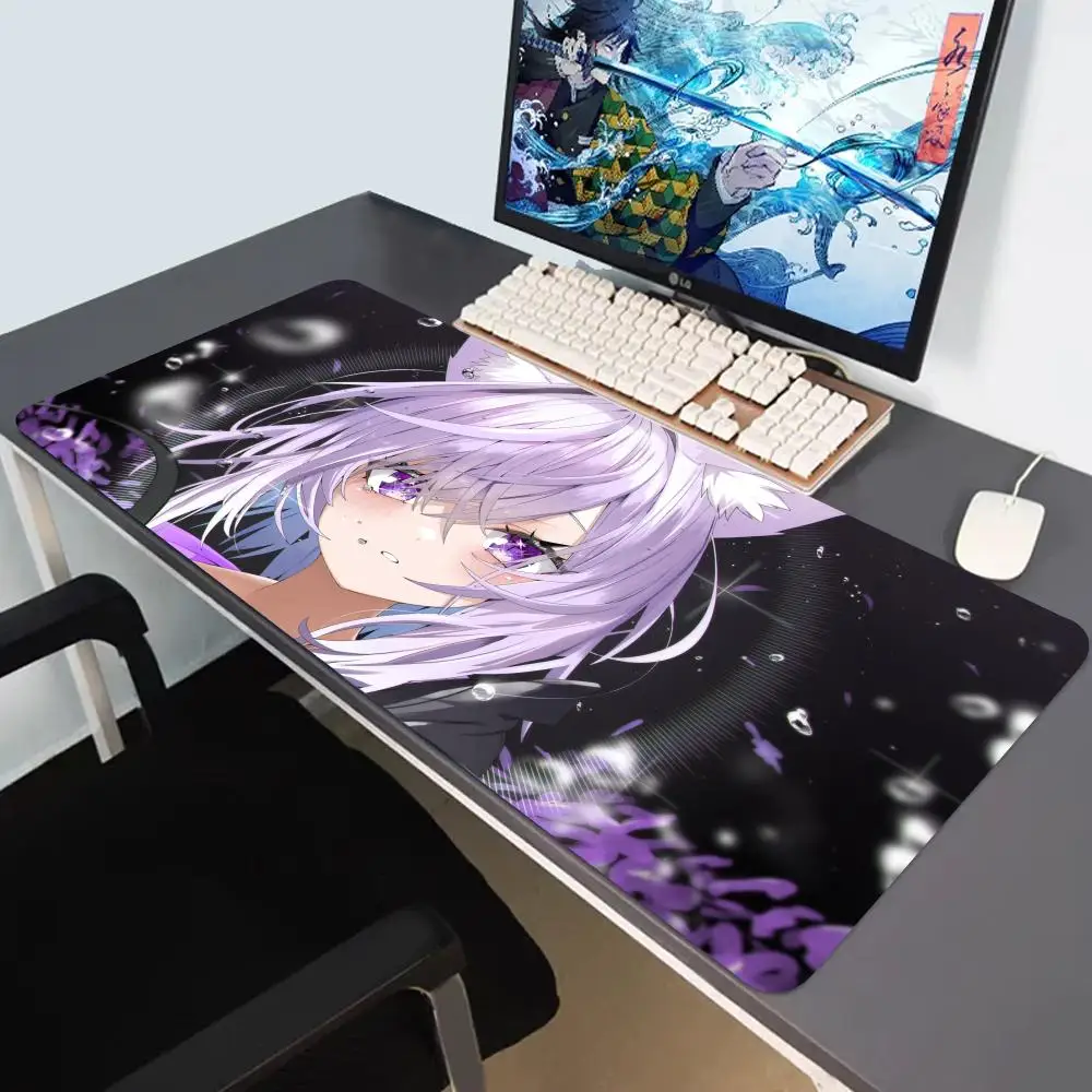 

Hot HD Rubber Mouse Pad Nekomata Okayu Hololive Computer Desk Mat Gaming Accessories Large XXL Keyboard Mousepad