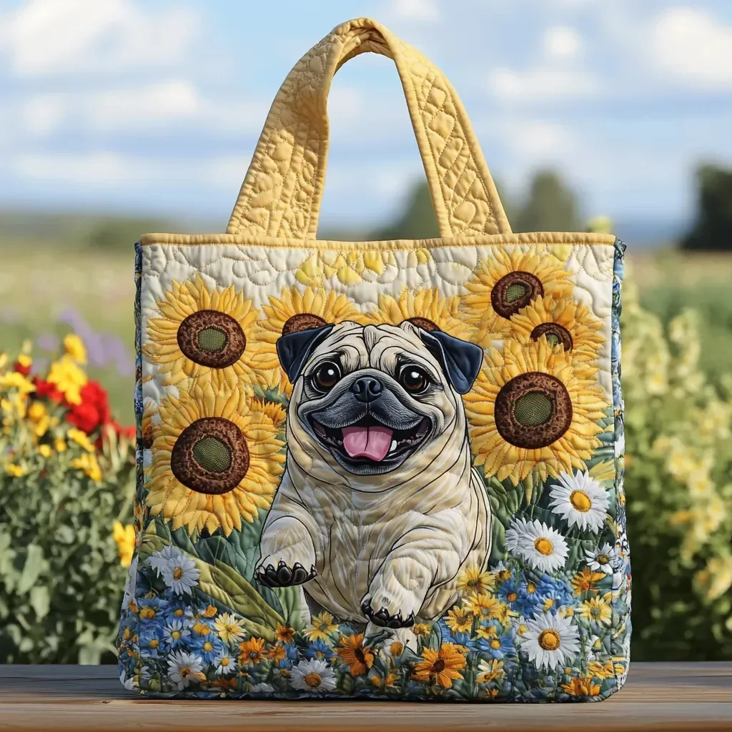 

3D Printed Quilted Tote Bag cute dog Shopping Bags Personalized Gifts Shoulder Bag Handbag Beach Travel Sport Bag Hiking Camping