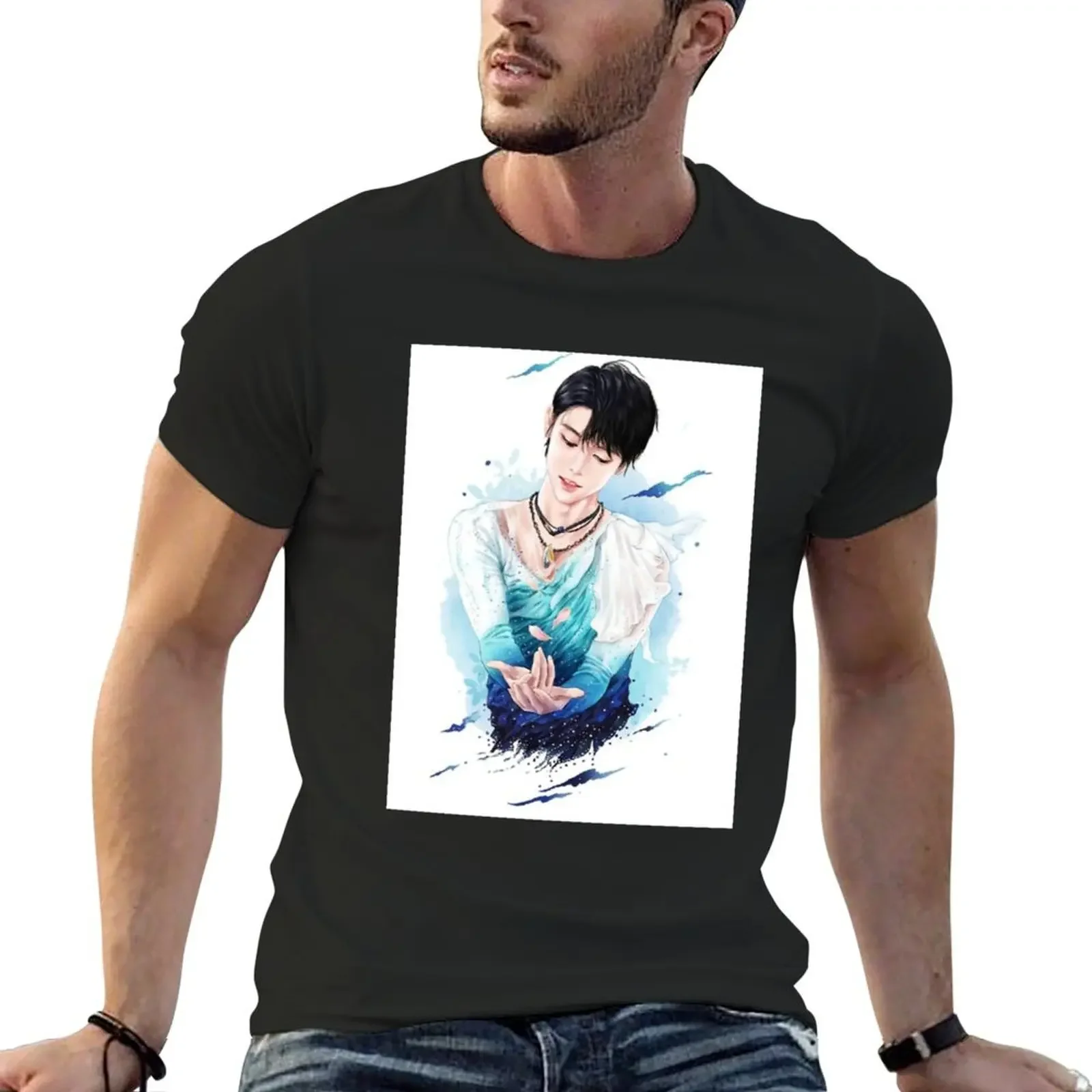 Yuzuru Hanyu Lovers T-Shirt plus sizes street wear quick-drying graphic shirts mens graphic t-shirts