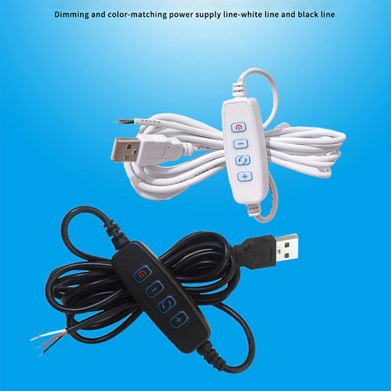 

Диммер для светодиодов DC 5В с USB-портом, блоком питания и адаптером с выключателем