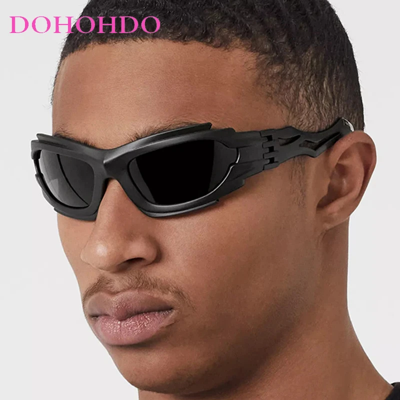

Steam Punk Y2K Party Women Sunglasses Luxury Brand Designer Men Sun Glasses Drive Cool Street Photography Goggles Eyewear UV400
