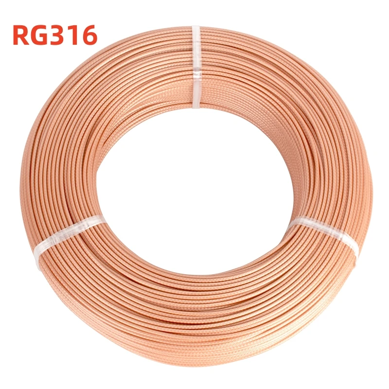 RG316 silver plated RF cable coaxial cable 50-1.5 high-temperature resistant RF cable SMA RF connection cable 0-6G