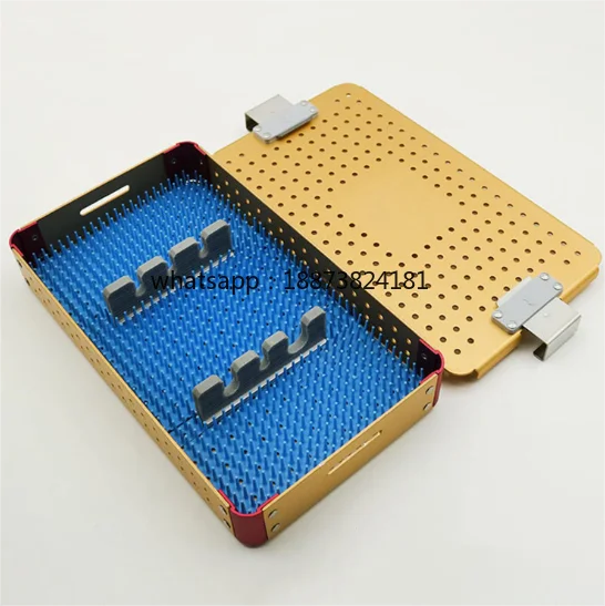 Double Layer Metal Sterilization Container Box Manual Power Source Autoclave Sterilizer Surgical Instruments fast shipping