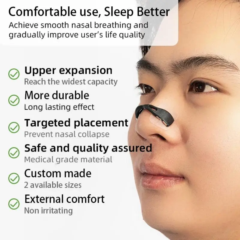 

New Magnetic Suction Nasal Patch Nasal Cannula Relieves Nasal Congestion,Outdoor Exercise Respiratory Dilator,anti Snoring Patch