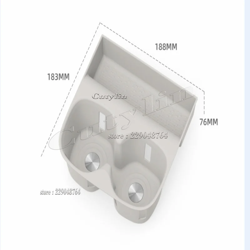 For BYD SEAL 08 2026 2027 silicone Center Console Front Water Cup Holder Storage Box Anti Slip Water Cup Protective Pad mat