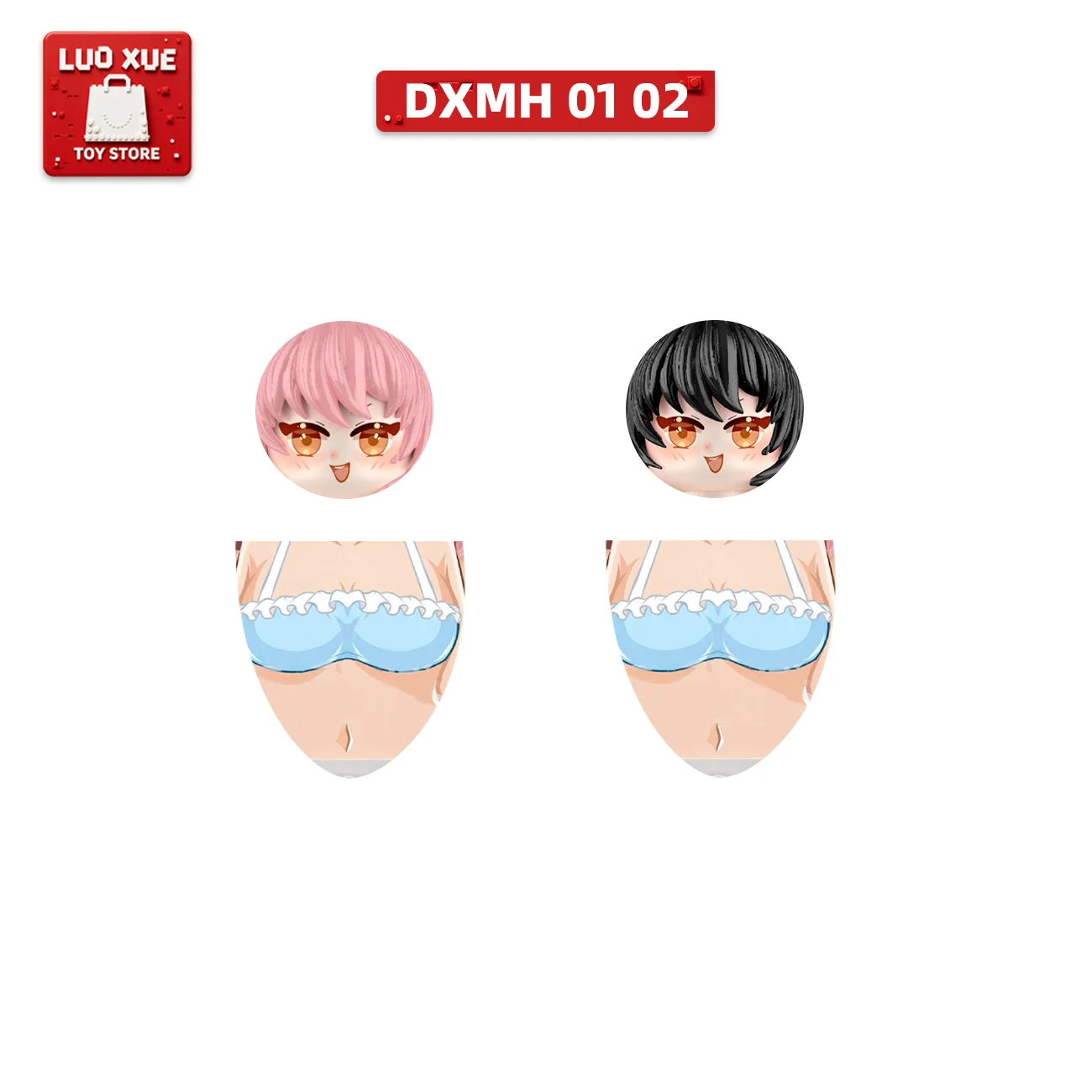 Image of Schöne-Mädchen-Serie, Zusammengebautes Baustein-Spielzeug, Modell DXMH, Anime-Enthusiasten-Sammlung, Kleines Geschenk