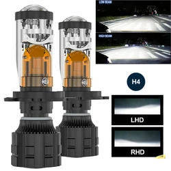 Super Bright LHD RHD H4 H7 Conversion Kit LED Auto Motor Mini Lens Projector Headlamp Hi/Low Beam Bi LED Lens Bulb STG 6000k