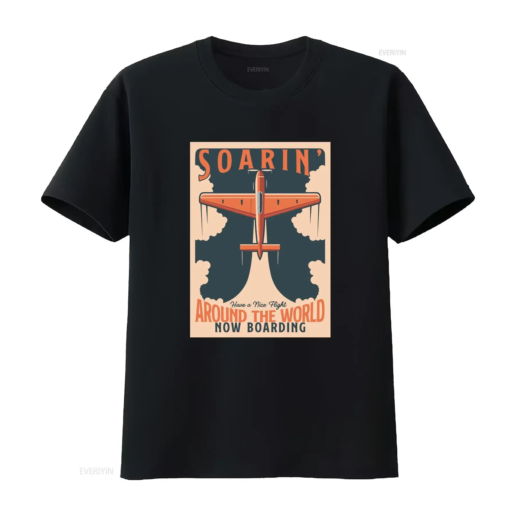 Soarin Around the World Have a Nice Flight Adult  Jersey T Shirt AT505 vintage Washed Slightly streetwear Stylish Stretched