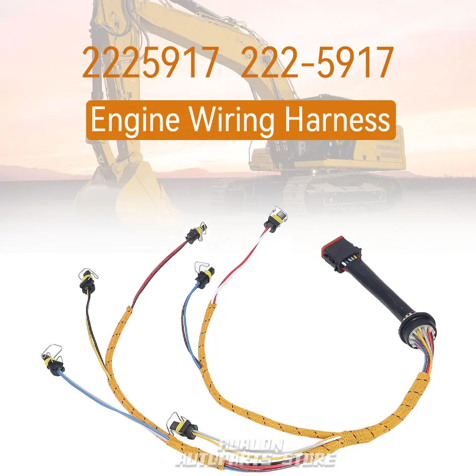 2225917 222-5917 Fuel Injector Wiring Harness Replacement for CAT Caterpillar C7 324D 325D 329D Diesel Engine Excavator