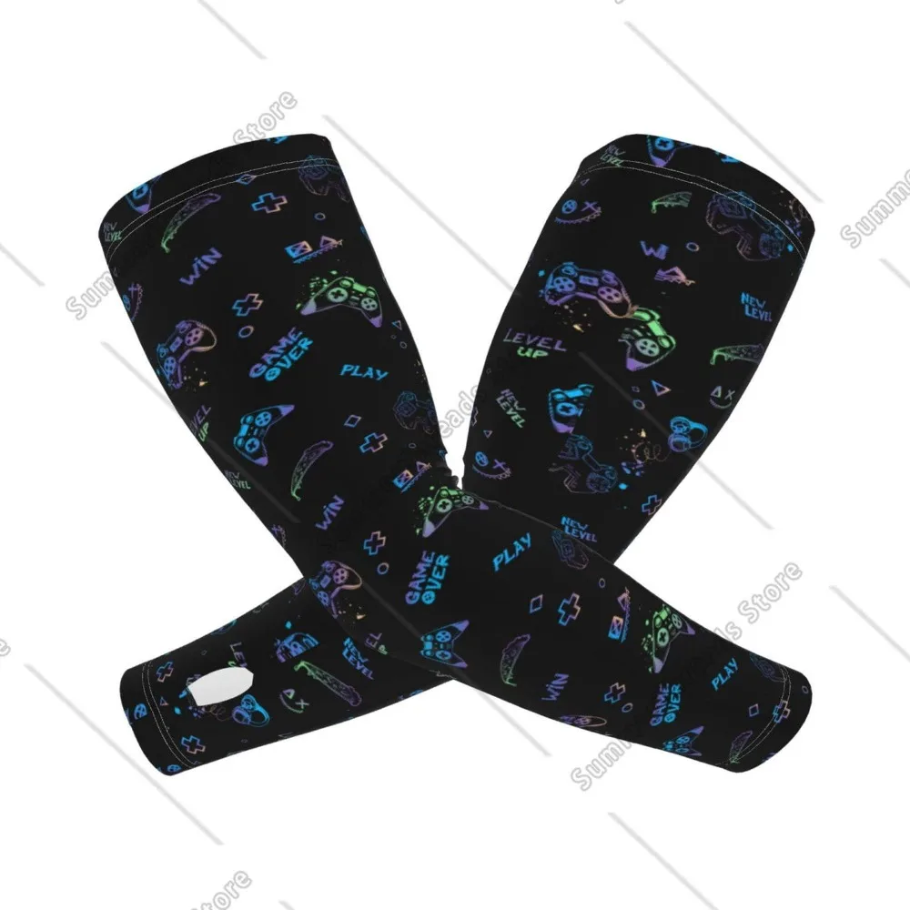 Mangas de enfriamiento GamePads para Unsex, manguitos de brazo, funda de protección solar UV para cubrir con silicona antideslizante