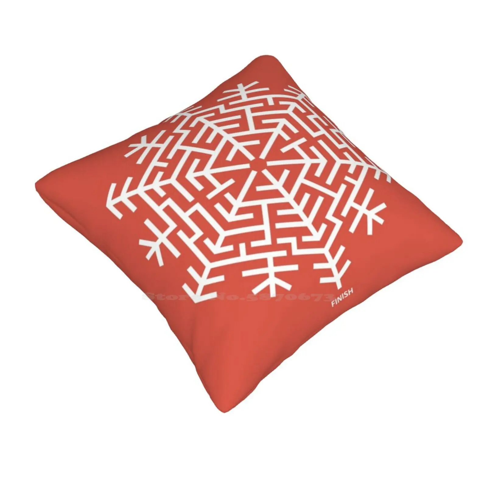 An Amazing Christmas Bedroom Office Hug Pillowcase Christmas Xmas Holidays Festive Geometric Graphic Maze Snowflake Designer