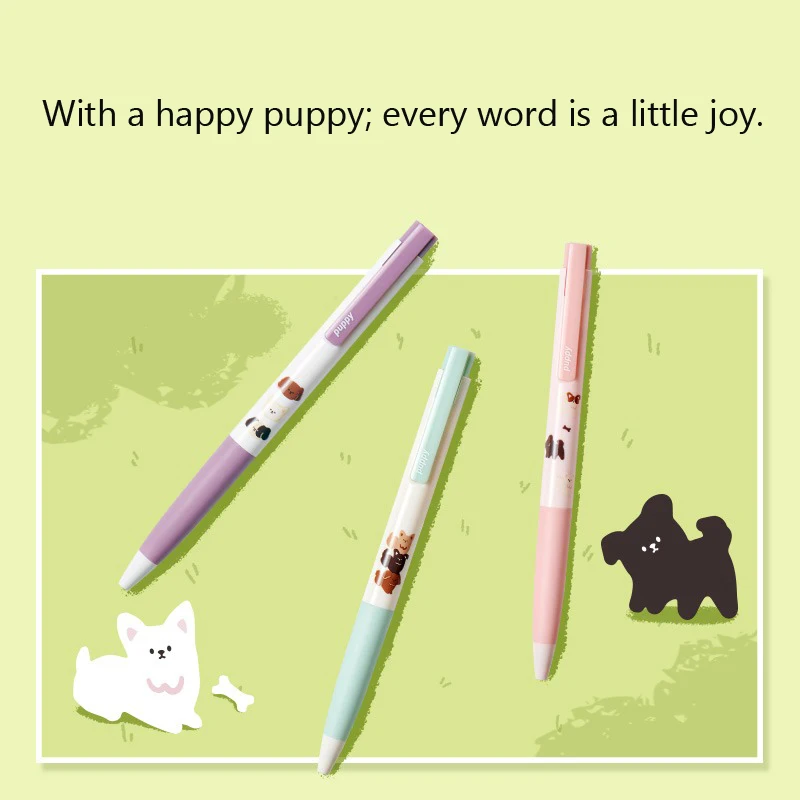

KACO K7 Cute Gel Pens Set Double Bead Quick Dry Writing Stable Neutral Pen 0.5mm Large Capacity Back To School Practice Cute Pen