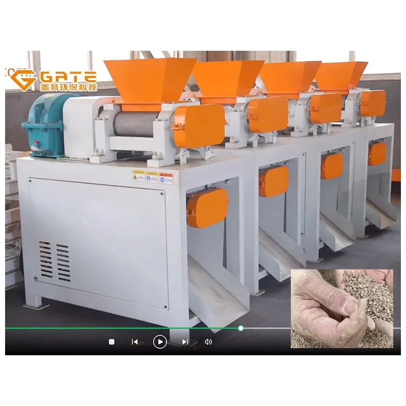 GATE 0.8-1T/H Compound Fertilizer Granulating Machine Double Roller Press Granulator For Organic Fertilizer Granular Machine