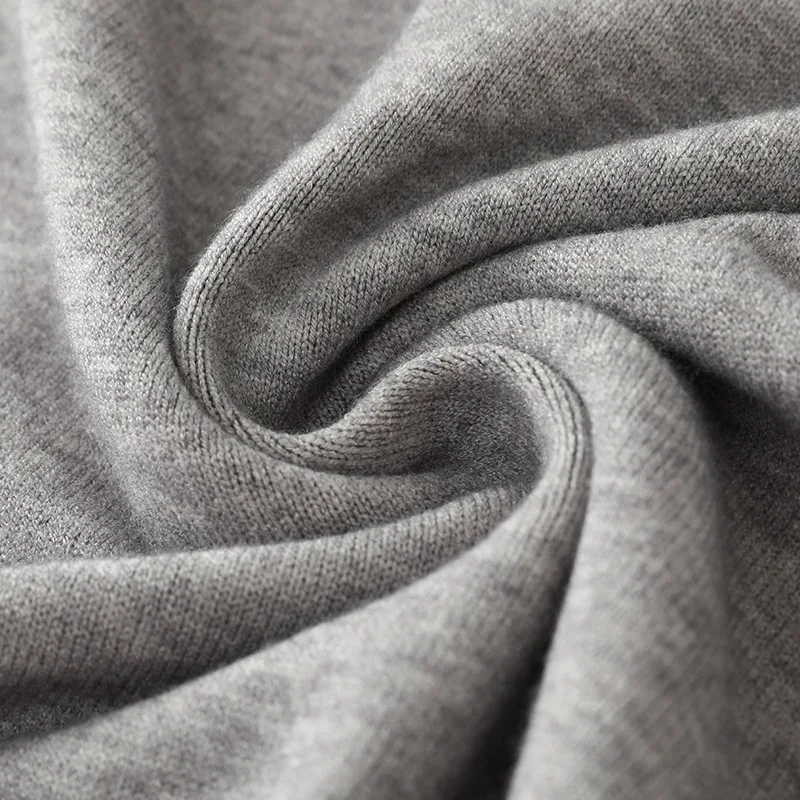 Men Cashmere Pullover O-Neck Sweater Autumn Winter Warm Solid Color Knitted Sweater Business Casual Long Sleeve Tops Pull Hommes - view 3