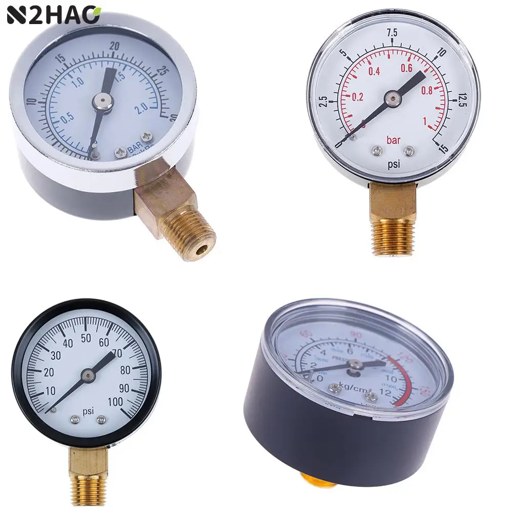 1pc Pressure Gauge Low Pressure For Fuel Air Oil Gas Water Oil Gas Measurement 22/25/40/50mm Diameter